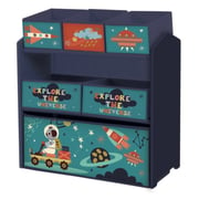 Little Explorer Multi-Bin Toy Organizer With Storage Bins Blue