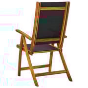 vidaXL Folding Garden Chairs 4 pcs Solid Wood Acacia and Textilene vidaXL Folding Garden Chairs 4 pcs Solid Wood Acacia and Textilene
