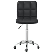Vidaxl Swivel Office Chair Black Faux Leather Vidaxl Swivel Office Chair Black Faux Leather