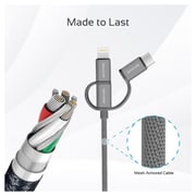 Promate TRIO2 6In1 Charger Cable1.2m Grey Promate TRIO2 6In1 Charger Cable1.2m Grey