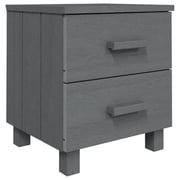 Vidaxl Bedside Cabinet Dark Grey 40x35x44.5 Cm Solid Pinewood Vidaxl Bedside Cabinet Dark Grey 40x35x44.5 Cm Solid Pinewood