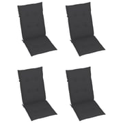 vidaXL Garden Chair Cushions 4 pcs Anthracite 120x50x3 cm vidaXL Garden Chair Cushions 4 pcs Anthracite 120x50x3 cm