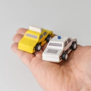 PlanToys Wooden City Taxi & Police Car PlanToys Wooden City Taxi & Police Car