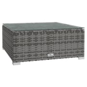 vidaXL 9 Piece Garden Lounge Set with Cushions Poly Rattan Grey vidaXL 9 Piece Garden Lounge Set with Cushions Poly Rattan Grey
