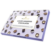 Millennium Luxury Assorted Chocolates Korzinka - 24 Hazelnut Praline, Cherry Chocolate Dessert, Almond Delight & Chocolate Charm in GiftPack, 220 Gr Millennium Luxury Assorted Chocolates Korzinka - 24 Hazelnut Praline, Cherry Chocolate Dessert, Almond Delight & Chocolate Charm in GiftPack, 220 Gr