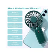 Aemover Portable Mini Fan Battery Operated Small Personal Fan Green Aemover Portable Mini Fan Battery Operated Small Personal Fan Green