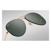 RayBan RB3584N-905071-58 Gold Metal Unisex Sunglasses