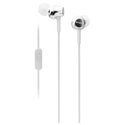Sony In-Ear Headphones with Mic White MDREX155APW