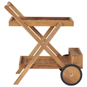 vidaXL Tea Trolley Solid Teak Wood vidaXL Tea Trolley Solid Teak Wood