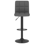 Vidaxl Bar Stools 2 Pcs Dark Grey Fabric Vidaxl Bar Stools 2 Pcs Dark Grey Fabric