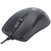 Manhattan Wired Optical Mouse 11.8cm Black Manhattan Wired Optical Mouse 11.8cm Black
