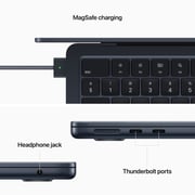 Apple MacBook Air 13.6-inch (2022) - Apple M2 Chip / 8GB RAM / 256GB SSD / 8-core GPU / macOS Monterey / English Keyboard / Midnight / International Version - [MLY33]