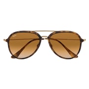 Rayban Aviator Tortoise/Gold Metal Unisex Sunglasses - RB4298-710/51-57