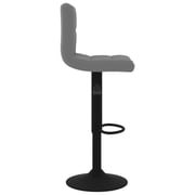 Vidaxl Bar Stools 2 Pcs Dark Grey Velvet Vidaxl Bar Stools 2 Pcs Dark Grey Velvet