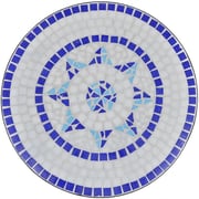 vidaXL Bistro Table Blue and White 60 cm Mosaic vidaXL Bistro Table Blue and White 60 cm Mosaic