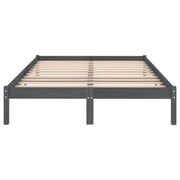 Vidaxl Bed Frame Grey Solid Wood Pine 120x200 Cm Vidaxl Bed Frame Grey Solid Wood Pine 120x200 Cm