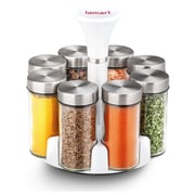 Lamart Ceramic Wok Pan + Set 8Pcs Spice Jars