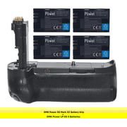 Dmk Power Dmk-bg-e11 Battery Grip Kit Compatible With Canon Eos 5d Mark Iii, Eos 5ds, Eos 5ds R Digital Slr Camera Includes Qty 4 Replacement Lp-e6 Batteries + Vertical Battery Grip Dmk Power Dmk-bg-e11 Battery Grip Kit Compatible With Canon Eos 5d Mark Iii, Eos 5ds, Eos 5ds R Digital Slr Camera Includes Qty 4 Replacement Lp-e6 Batteries + Vertical Battery Grip