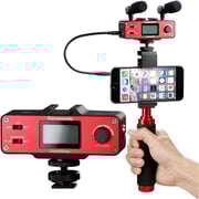 Saramonic Smartmixer Recording Stereo Microphone System With Handheld Grip For Apple Iphone 8 8 Plus 7 7 Plus 6 6s Android Smartphone
