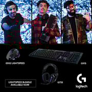 Logitech G502 Lightspeed Wireless Gaming Mouse, Black+logitech G733 Lightspeed Wireless Gaming Headset, Black+logitech G915 Lightspeed Wireless Mechanical Gaming Keyboard, Black