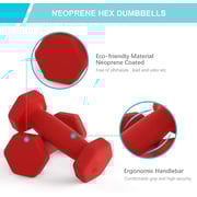 H Pro Vinyl Dumbbell Pair Non-slip| Hexagon Shape Set For Men & Women| (2 X 4 Kg) H Pro Vinyl Dumbbell Pair Non-slip| Hexagon Shape Set For Men & Women| (2 X 4 Kg)