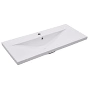 vidaXL Built-in Basin 91x39.5x18.5 cm Ceramic White vidaXL Built-in Basin 91x39.5x18.5 cm Ceramic White