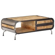 vidaXL Coffee Table 100x50x35 cm Solid Mango Wood vidaXL Coffee Table 100x50x35 cm Solid Mango Wood