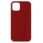 Margoun case for iPhone 14 Max with Hand Grip Foldable Magnetic Kickstand Wrist Strap Finger Grip Cover 6.7 inch Maroon