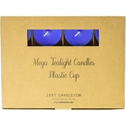 Zest Candle 12-Piece Tealight Candles, Mega Oversized Blue S Zest Candle 12-Piece Tealight Candles, Mega Oversized Blue S