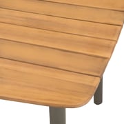 Vidaxl Garden Table 200x100x72cm Solid Acacia Wood And Steel Vidaxl Garden Table 200x100x72cm Solid Acacia Wood And Steel