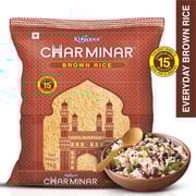 Kohinoor Charminar Brown Rice, 1kg (Pack of 5)+Brown Basmati Rice Jar 1 kg Combo Pack Kohinoor Charminar Brown Rice, 1kg (Pack of 5)+Brown Basmati Rice Jar 1 kg Combo Pack