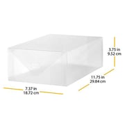 Whitmor Clear Vue Women's Shoe Box, Set Of 4, 4 Count Whitmor Clear Vue Women's Shoe Box, Set Of 4, 4 Count
