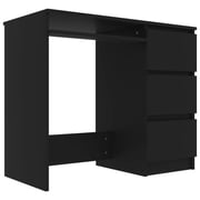 vidaXL Desk Black 90x45x76 cm Engineered Wood vidaXL Desk Black 90x45x76 cm Engineered Wood