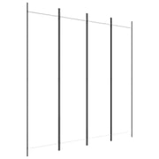 vidaXL 4-Panel Room Divider White 200x200 cm Fabric vidaXL 4-Panel Room Divider White 200x200 cm Fabric