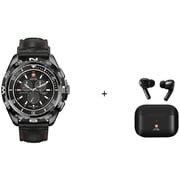 Swiss Military SM-WCH-DOM1-S-BLKB Dom Smart Watch Black + VICTOR 1 TWS Earbuds