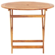 vidaXL Folding Garden Table 90x75 cm Solid Acacia Wood