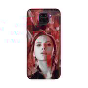 Macmerise Charcoal Art Black Widow - Sleek Phone Case For Xiaomi Redmi Note 9