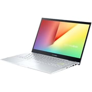 Asus Vivobook Flip 14 TP470EA 2 in 1 Laptop - Core i5 2.40GHz 8GB 512GB Shared Win11Home 14inch FHD Silver English/Arabic Keyboard