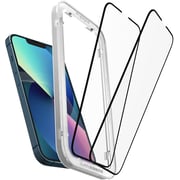 Spigen Glastr Align Master [2 Pack] Designed For Iphone 13 Mini Screen Protector (5.4 Inch) Premium Tempered Glass Edge To Edge Protection - [full Cover]