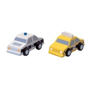 PlanToys Wooden City Taxi & Police Car PlanToys Wooden City Taxi & Police Car