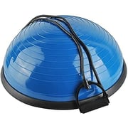 ULTIMAX Exercise Ball, Balance Ball with Resistance Bands, Stability Workout, Half Ball Balance Trainer Bonus Pump for Yoga Fitness (BLUE) ULTIMAX Exercise Ball, Balance Ball with Resistance Bands, Stability Workout, Half Ball Balance Trainer Bonus Pump for Yoga Fitness (BLUE)