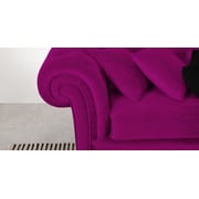 Galaxy Design Haddo Velvet Corner Sofa Seats Pink