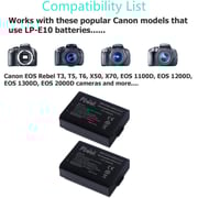 Dmk Power Lp-e10(1350mah) 2pack Battery And Battery Charger For Canon Eos Rebel T3 T5 T6 T7 Kiss X50 Kiss X70 Eos 1100d Eos 1200d Eos 1300d Eos 2000d Digital Cameras Dmk Power Lp-e10(1350mah) 2pack Battery And Battery Charger For Canon Eos Rebel T3 T5 T6 T7 Kiss X50 Kiss X70 Eos 1100d Eos 1200d Eos 1300d Eos 2000d Digital Cameras