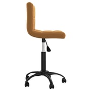 Vidaxl Swivel Office Chair Brown Velvet Vidaxl Swivel Office Chair Brown Velvet