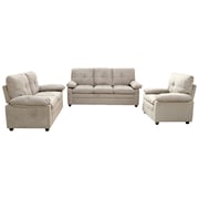 Home Style Comfy 3+2+1 Sofa Set - Cream