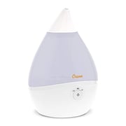 Crane Droplet Ultrasonic Cool Mist Humidifier, Filter Free, 0.5 Gallon With Optional Vapor Pad Slot, 3 Speed Output Settings, White Crane Droplet Ultrasonic Cool Mist Humidifier, Filter Free, 0.5 Gallon With Optional Vapor Pad Slot, 3 Speed Output Settings, White