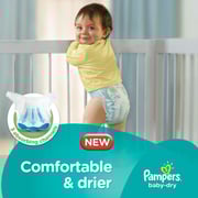 Pampers Baby-Dry Diapers, Size 5, Junior, 11-16kg, Double Giant Box, 208 Count Pampers Baby-Dry Diapers, Size 5, Junior, 11-16kg, Double Giant Box, 208 Count