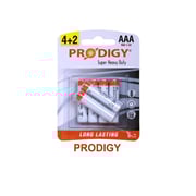 Prodigy Super Heavy Duty R03pvc 1.5v Aaa4+2 (pack Of 12) Prodigy Super Heavy Duty R03pvc 1.5v Aaa4+2 (pack Of 12)