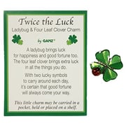 1 Ganz Twice The Luck Clover And Lady Bug Charm 1 Ganz Twice The Luck Clover And Lady Bug Charm