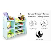 Home Canvas LARGE Children Deluxe Multi-Bin Toy Organizer with Storage Bins, Toys Storage Box for Girls, Kids Toy Box Storage for Boys, Multicolor Home Canvas LARGE Children Deluxe Multi-Bin Toy Organizer with Storage Bins, Toys Storage Box for Girls, Kids Toy Box Storage for Boys, Multicolor